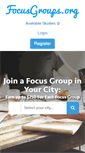 Mobile Screenshot of focusgroups.org