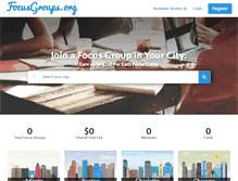 Tablet Screenshot of focusgroups.org